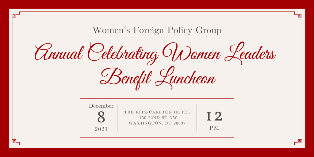 2021 Celebrating Women Leaders Luncheon