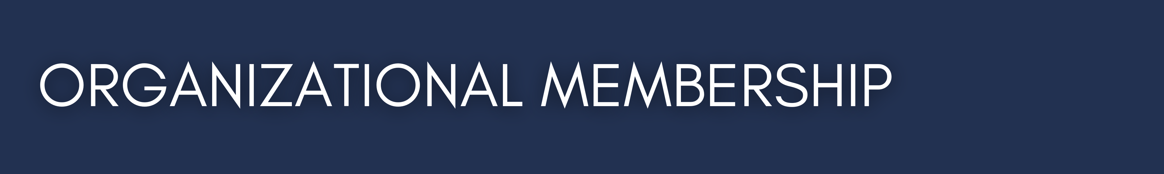 Organizational Membership